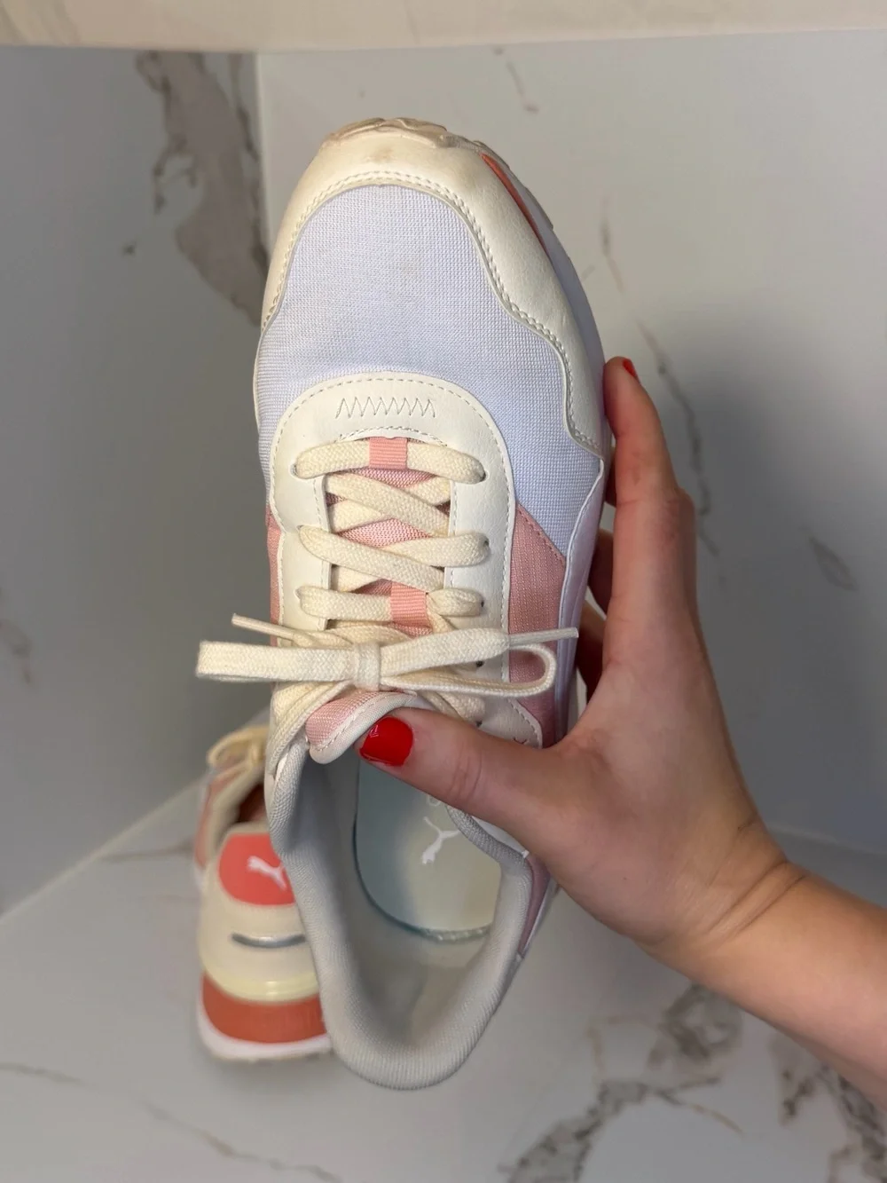 Puma Sneakers in Pink, Coral & Cream